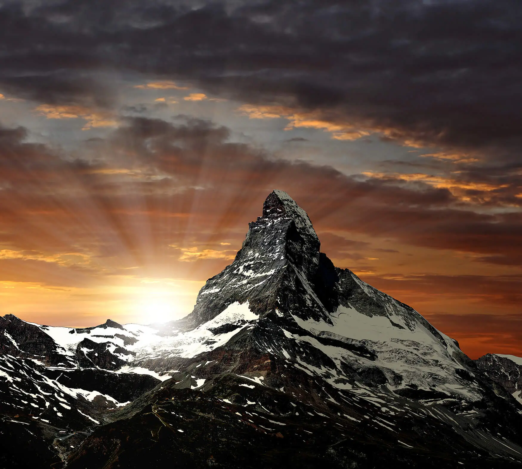 The Matterhorn at sunset