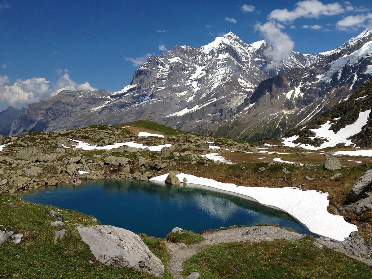 Oberhornsee at head of the Lauterbrunnen Valley